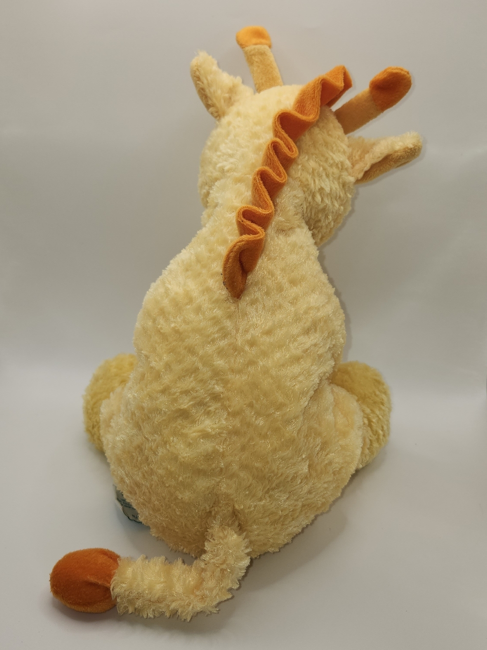 Vintage Russ Berrie Georgie Giraffe Plush Baby Rattle Toy Yellow Waffle Fur 12" - Picture 3 of 7